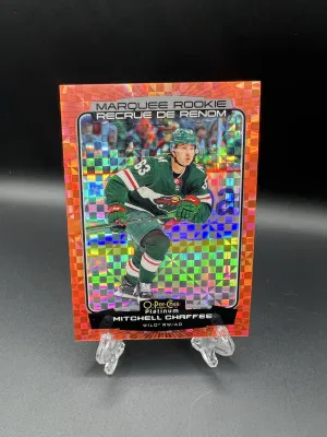 Mitchell Chaffee Rookie Orange Checkers /25 front