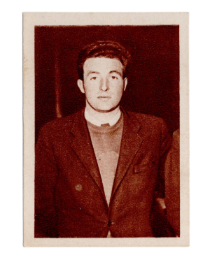 1951 Chocolat Lombart Plaisirs Des Sports Serie M #21 André Buffière (Basketball Player) (France) front
