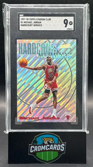 1997 Stadium Club Michael Jordan H1 Hardcourt Heroics - SGC 9 front