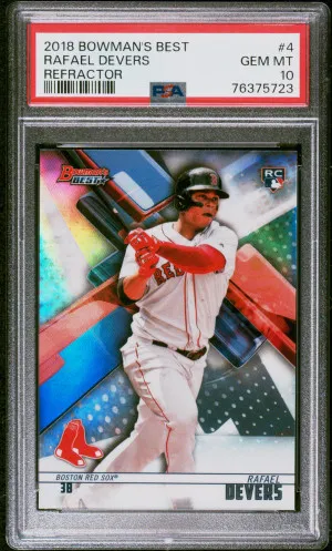 2018 Bowman's Best Rafael Devers Refractor front