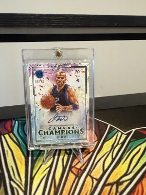 2024 Topps Motif Jason Kidd Canvas Champions Auto /10 front