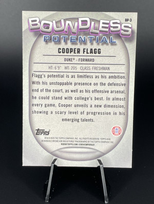 Cooper Flagg Boundless Potential back