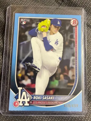 2025 Bowman Roki Sasaki /499 front