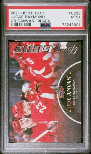 2021-2022 Upper Deck Ud Canvas Lucas Raymond Ud Canvas-Black front
