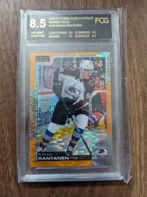 Mikko Rantanen /50 FCG 8.5 Seismic Gold - 2020-21 front