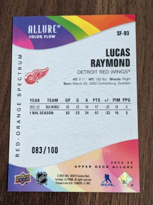 Lucas Raymond Red Orange Spectrum Allure Color Flow /100 back