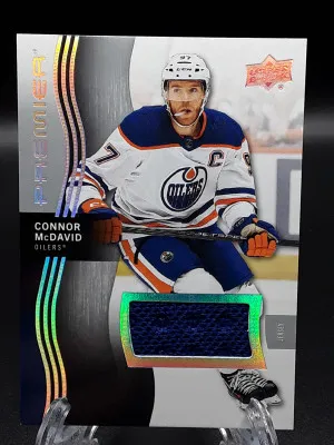 2023-24 Upper Deck Premier Jersey Connor McDavid #1 Oilers front