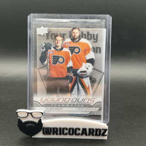 2024 UPPER DECK #496 MATVEI MICHKOV IVAN FEDOTOV TEAMMATES YOUNG GUNS CLEAR CUT front