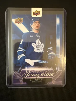 2023-24 Upper Deck  Matthew Knies Canvas Young Guns front