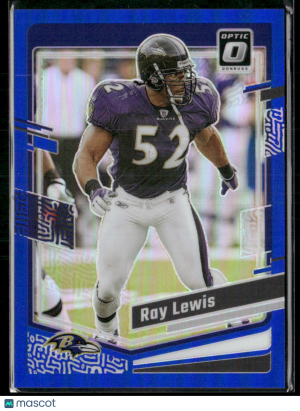 2023 Panini Donruss Optic Prizm Ray Lewis #17 Blue 133/199 front