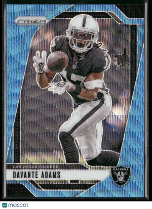2024 Panini Prizm Football Davante Adams #150 Blue Wave 219/230 front