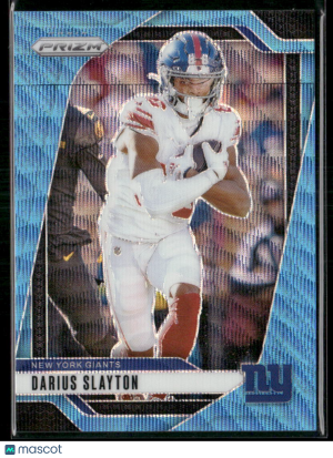 2024 Panini Prizm Darius Slayton #214 Blue Cracked Ice 086/230 front