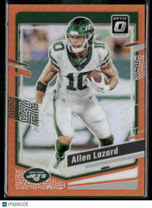 2023 Donruss Optic Prizm Allen Lazard #150 Orange 059/249 front