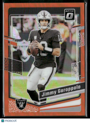 2023 Panini Donruss Optic Prizm Jimmy Garoppolo #98 Orange 020/249 front