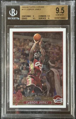 2003 Topps Chrome LeBron James #111 front