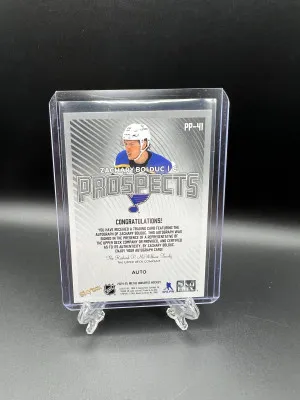 Zachary Bolduc Rookie Auto back