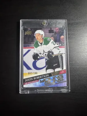 20-21 Upper Deck Jason Robertson Young Guns Exclusives 92/100 front