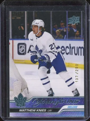 2023 Upper Deck Deluxe Young Guns Matthew Knies #222 137/250 front