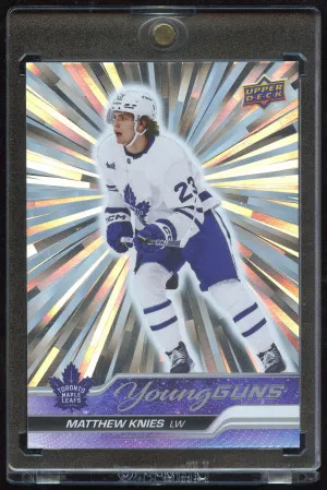 2023 Upper Deck Outburst Silver Young Guns Matthew Knies #222 front