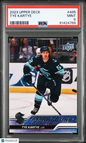 2023 Upper Deck Tye Kartye #465 PSA 9 front