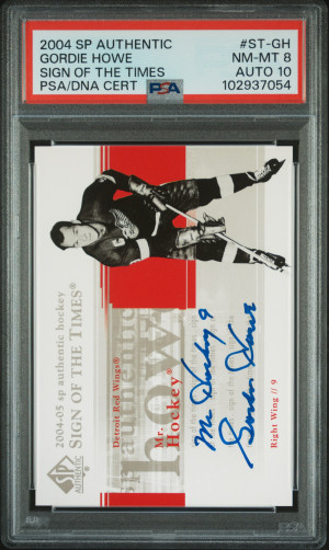 2004 Sp Authentic Sign Of The Times Gordie Howe Sign Of The Times front