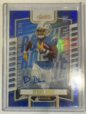 2023 Absolute Derius Davis Blue 31/50 front