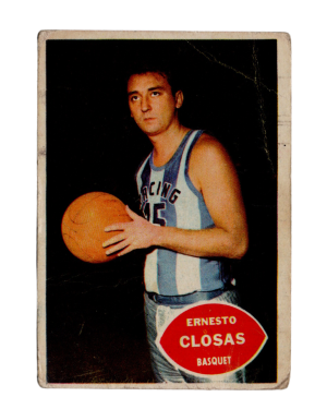 1965 Crack Golazo Tarjetones #129 Ernesto Closas (Argentina) front