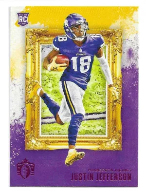 2020 Gridiron Kings Pink #13 Justin Jefferson (RC) - Minnesota Vikings front