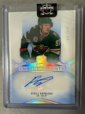2020-21 Upper Deck The Cup Rookie Enshrinements - Auto /99 - Kirill Kaprizov front