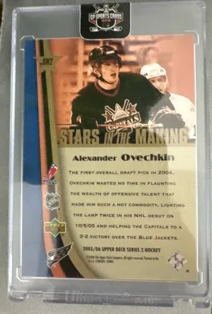 2005-06 Upper Deck Hockey Stars In The Making - Alexander Ovechkin - #SM2 - Rookie back