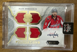 2015-16 The Cup Foundations - Alexander Ovechkin - Quad Jersey Patch - /75 front