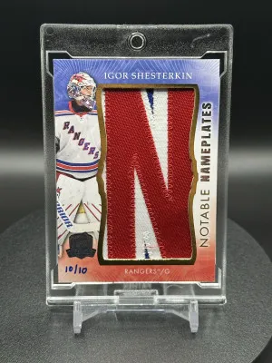 Igor Shesterkin Notable Nameplates 10/10-1/1 front