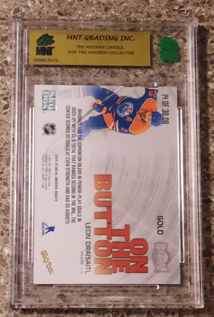 2 CARDS 
(RARE) Leon Draistl On The Button Gold /10 and Evgeni Malkin PMG RETRO  /50

Metal Universe Hockey 24/25 back