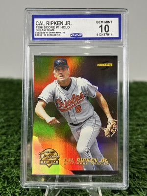 1996 Score Cal Ripken Jr. Dream Team Holo Foil front