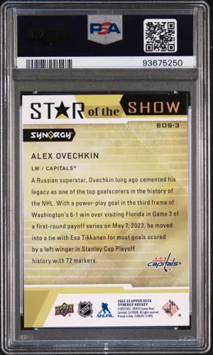 2022-23 Upper Deck Synergy Star Of The Show #SOS-3 Alex Ovechkin (POP 1) back