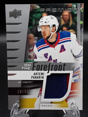 2023-24 Premier Artemi Panarin On The Forefront Patch /50 Rangers front