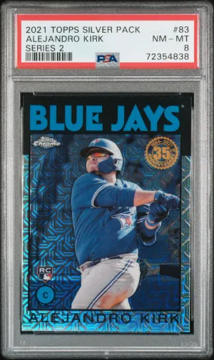 2021 Topps Silver Pack 1986 Chrome Promo Alejandro Kirk Series 2 front