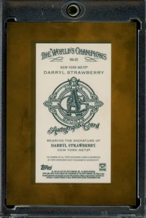 Darryl Strawberry 2024 Topps Allen & Ginter #MA-DS back