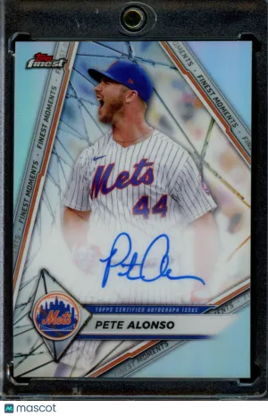 Pete Alonso 2022 Topps Finest #FMA-PA Refractor Autograph front