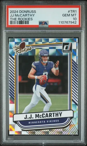 2024 Panini Donruss The Rookies JJ Mccarthy front