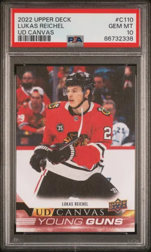 2022 Upper Deck Ud Canvas Lukas Reichel Ud Canvas front