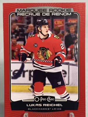 Lukas Reichel OPC Marquee Rookie Blank Back 1/1 front
