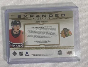 Lukas Reichel The Cup Expanded Materials Rookie Patch Auto /49 back