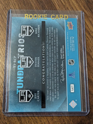 Tundra trios LA Kings - Richards Carter penner - triple jersey back