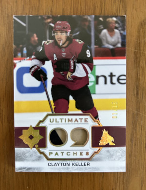 2021-22 Ultimate Collection - Ultimate Patches Clayton Keller #UP-CK (1/15) front