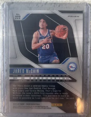 2024 Panini Prizm Jared McCain Silver Prizm back