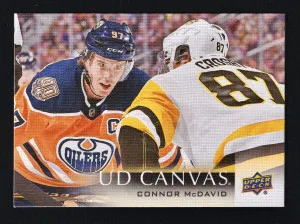 Mcdavid/Crosby Face Off Canvas front