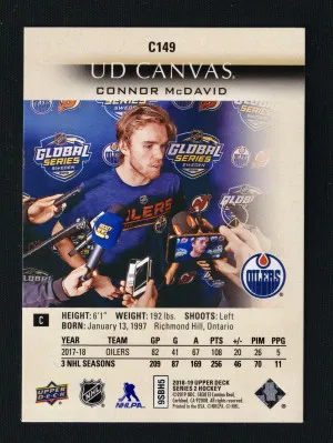 Mcdavid/Crosby Face Off Canvas back