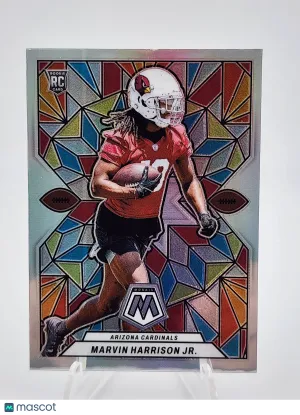 2024 Panini Mosaic Prizm Marvin Harrison Jr. #SG-20 Stained Glass RC front