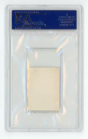 1961 Topps GEORGES GEORGE VEZINA Rare BLUE INK STAMP Montreal Canadiens HOF GRADED PSA 6 back